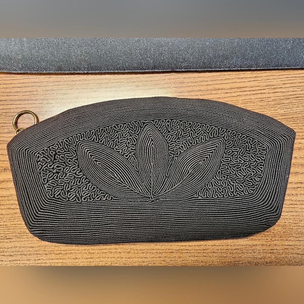 Vintage Brown Corde Clutch Purse